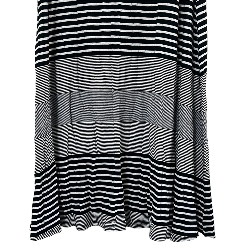 Merona | Stretchy black/white striped maxi skirt size small